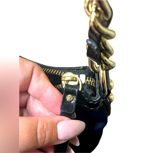 HP 🎉Kate Spade Blue Black Color Block Nylon Serena Top Handle Handbag Hobo Purse - Picture 13 of 16